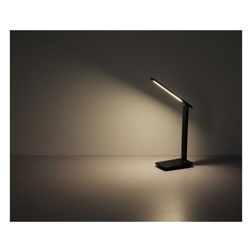 Globo - LED Kosketus himmennettävä ladattava pöytävalaisin LED/5W/5V 2700/4000/6500K 1800 mAh musta