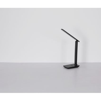 Globo - LED Kosketus himmennettävä ladattava pöytävalaisin LED/5W/5V 2700/4000/6500K 1800 mAh musta