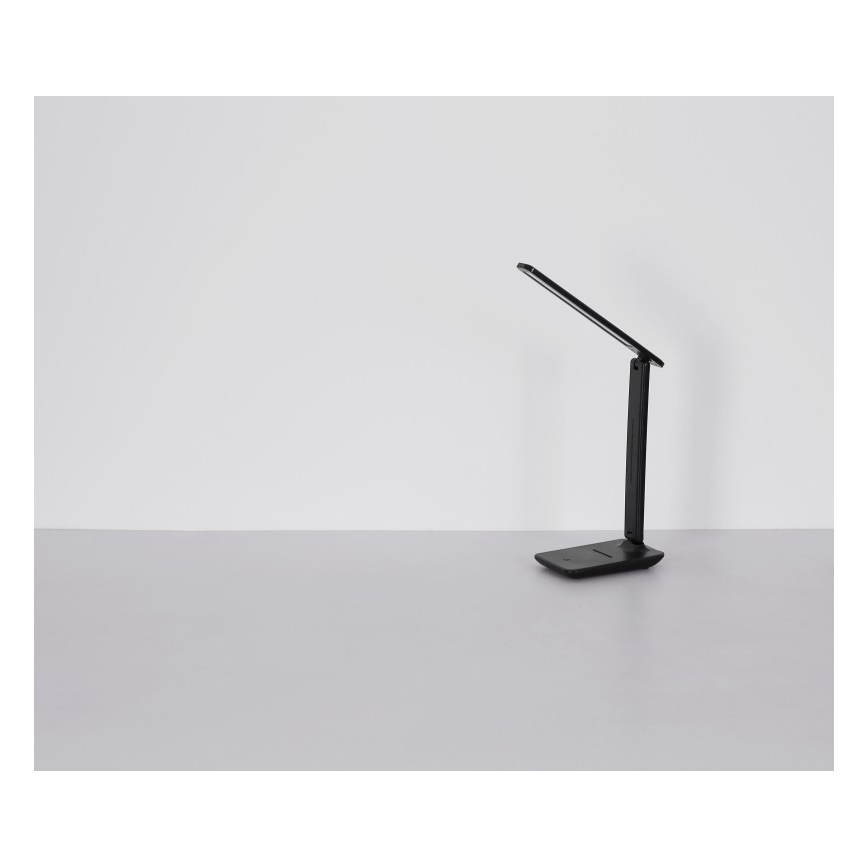 Globo - LED kosketuksella himmennettävä ladattava pöytävalaisin LED/5W/5V 2700/4000/6500K 1800 mAh musta