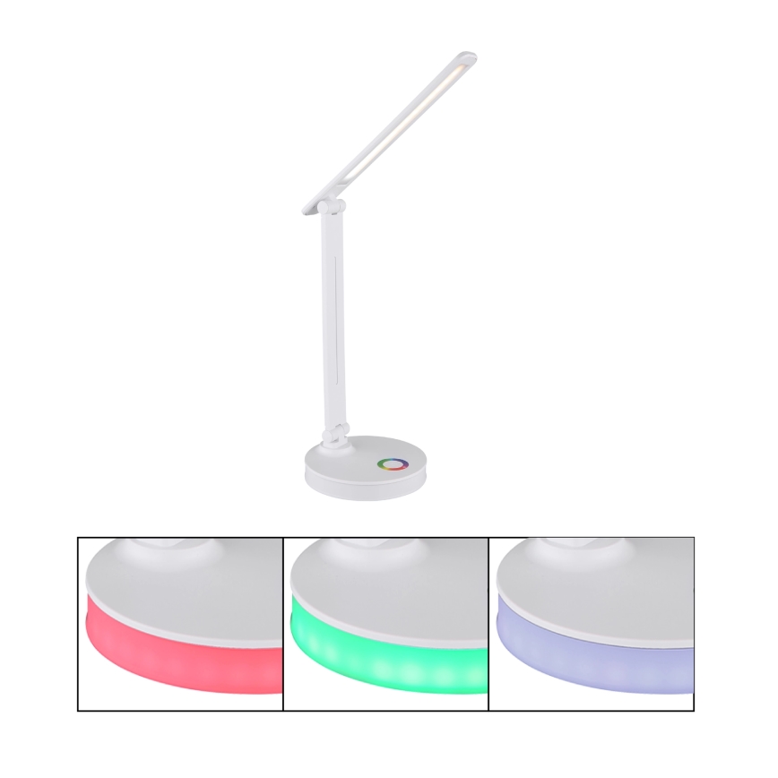 Globo - LED RGBW Himmennettävä kosketuspöytävalaisin LED/5W/230V + LED/2W 2700K/4000K/6500K valkoinen
