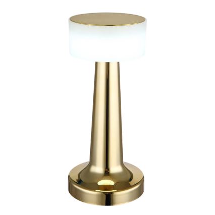 Globo - LED himmennettävä kosketuspöytävalaisin LED/1W/3,7V 2700K/4000K/6500K 800 mAh USB kulta