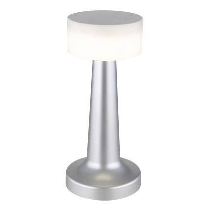 Globo - Himmennettävä LED-kosketuspöytävalaisin LED/1W/3,7V 2700K/4000K/6500K 800 mAh USB mattakromi