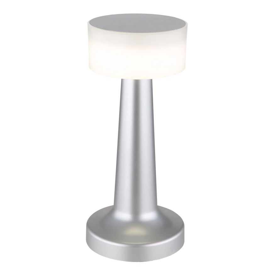 Globo - Himmennettävä LED-kosketuspöytävalaisin LED/1W/3,7V 2700K/4000K/6500K 800 mAh USB mattakromi