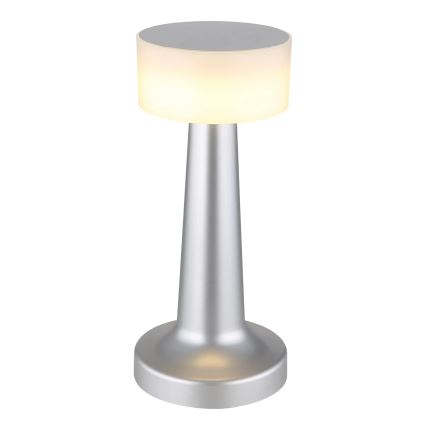 Globo - Himmennettävä LED-kosketuspöytävalaisin LED/1W/3,7V 2700K/4000K/6500K 800 mAh USB mattakromi