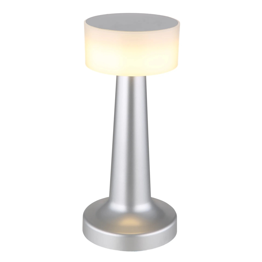 Globo - Himmennettävä LED-kosketuspöytävalaisin LED/1W/3,7V 2700K/4000K/6500K 800 mAh USB mattakromi