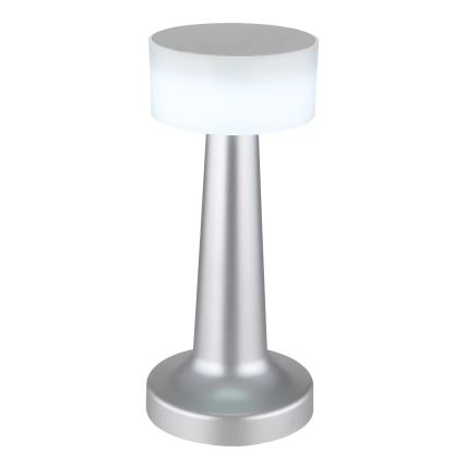 Globo - Himmennettävä LED-kosketuspöytävalaisin LED/1W/3,7V 2700K/4000K/6500K 800 mAh USB mattakromi