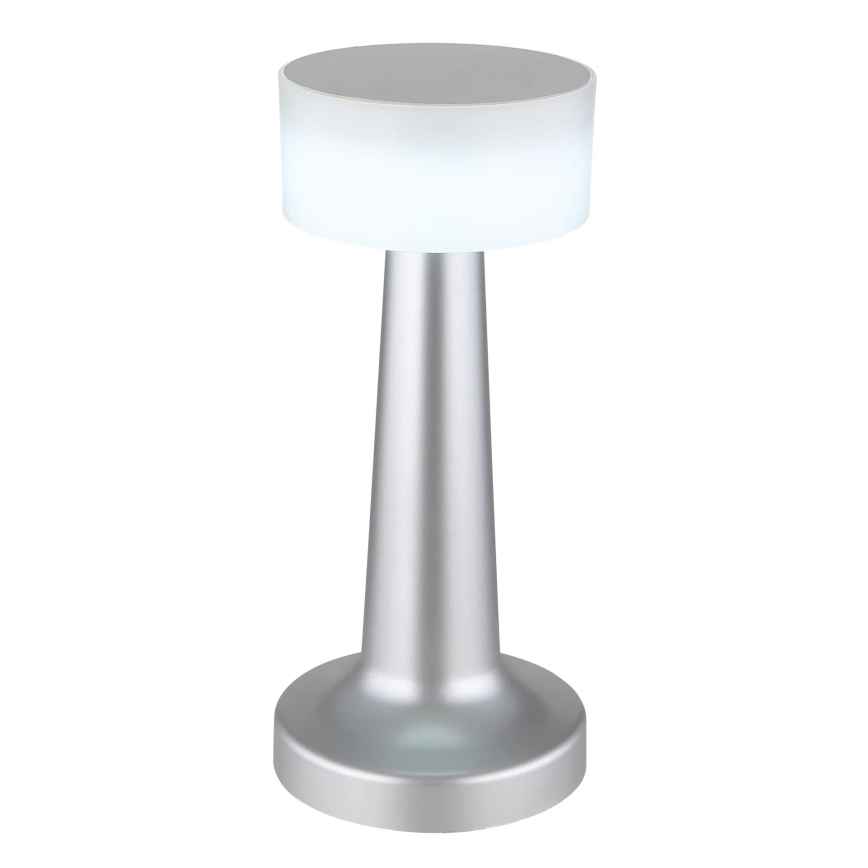 Globo - Himmennettävä LED-kosketuspöytävalaisin LED/1W/3,7V 2700K/4000K/6500K 800 mAh USB mattakromi