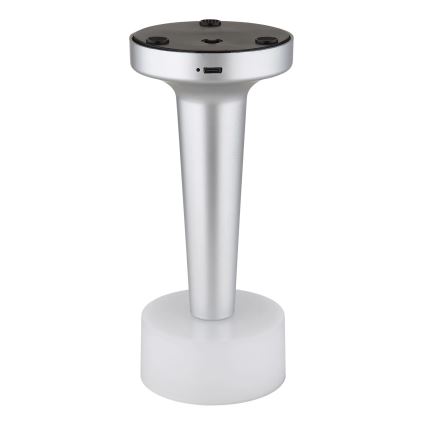 Globo - Himmennettävä LED-kosketuspöytävalaisin LED/1W/3,7V 2700K/4000K/6500K 800 mAh USB mattakromi
