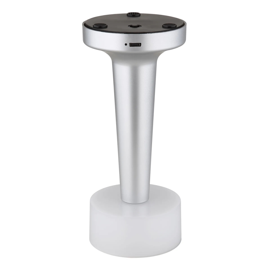 Globo - Himmennettävä LED-kosketuspöytävalaisin LED/1W/3,7V 2700K/4000K/6500K 800 mAh USB mattakromi