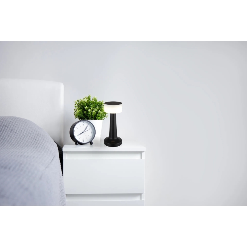 Globo - Himmennettävä LED-kosketuspöytävalaisin LED/1W/3,7V 2700K/4000K/6500K 800 mAh USB musta