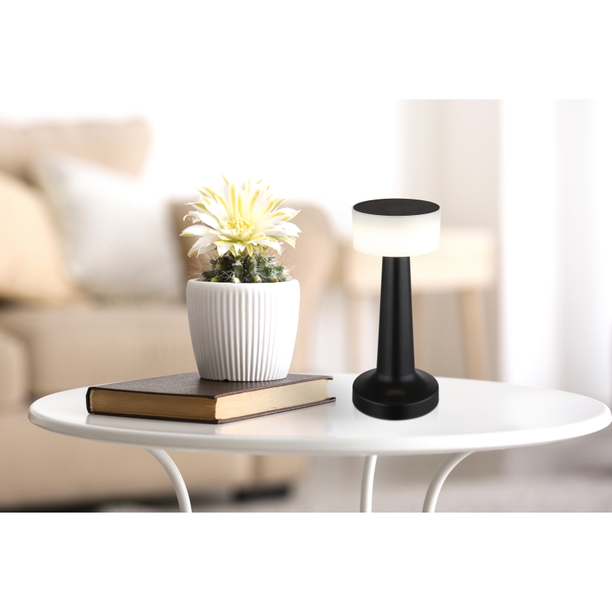 Globo - Himmennettävä LED-kosketuspöytävalaisin LED/1W/3,7V 2700K/4000K/6500K 800 mAh USB musta
