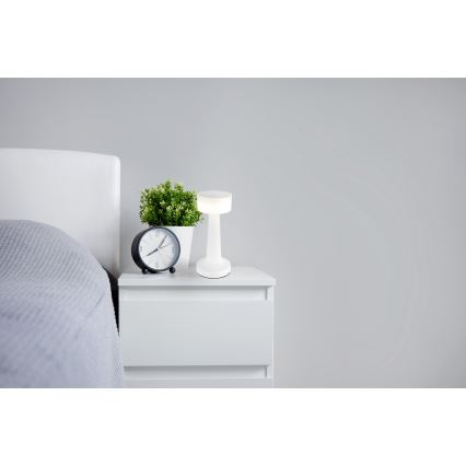 Globo - Himmennettävä LED-kosketuspöytävalaisin LED/1W/3,7V 2700K/4000K/6500K 800 mAh USB valkoinen