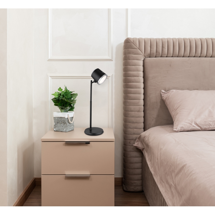 Globo - Himmennettävä LED-kosketuspöytävalaisin 4in1 LED/6W/3,7V 3000K/4000K/6500K 1500 mAh USB musta