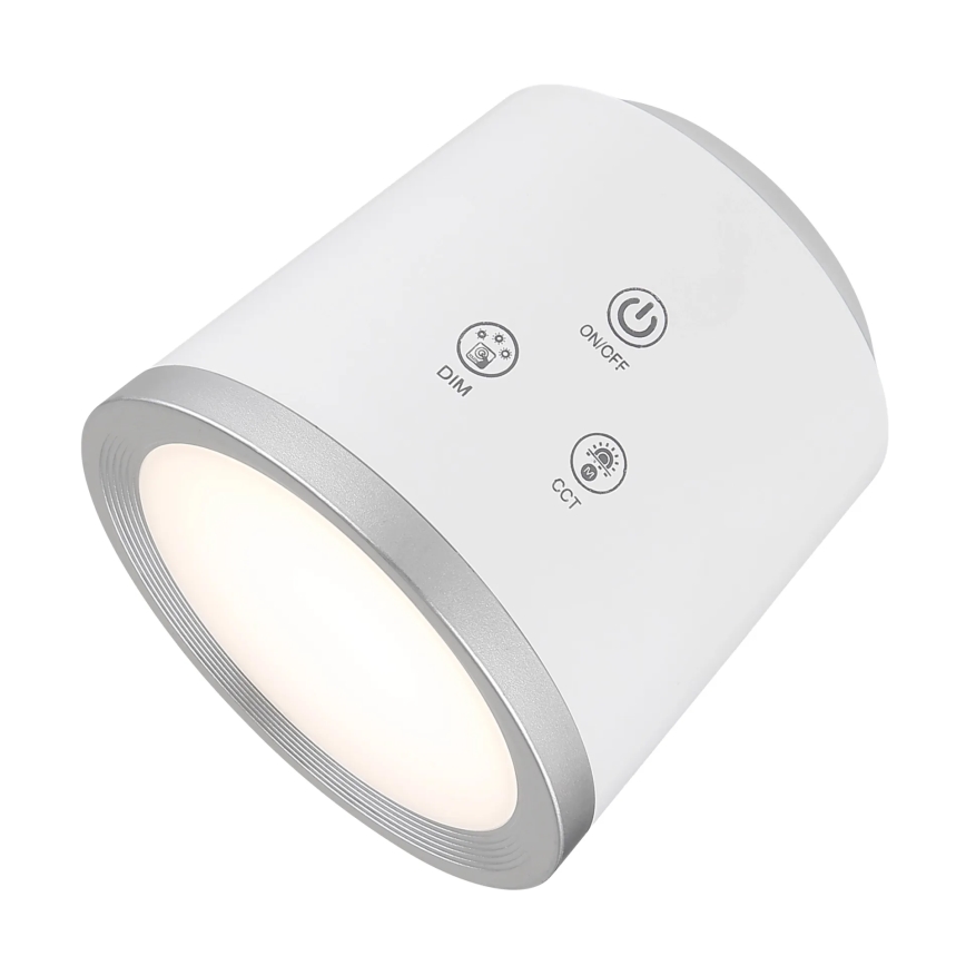 Globo - Himmennettävä LED-kosketuspöytävalaisin 4in1 LED/6W/3,7V 3000K/4000K/6500K 1500 mAh USB valkoinen