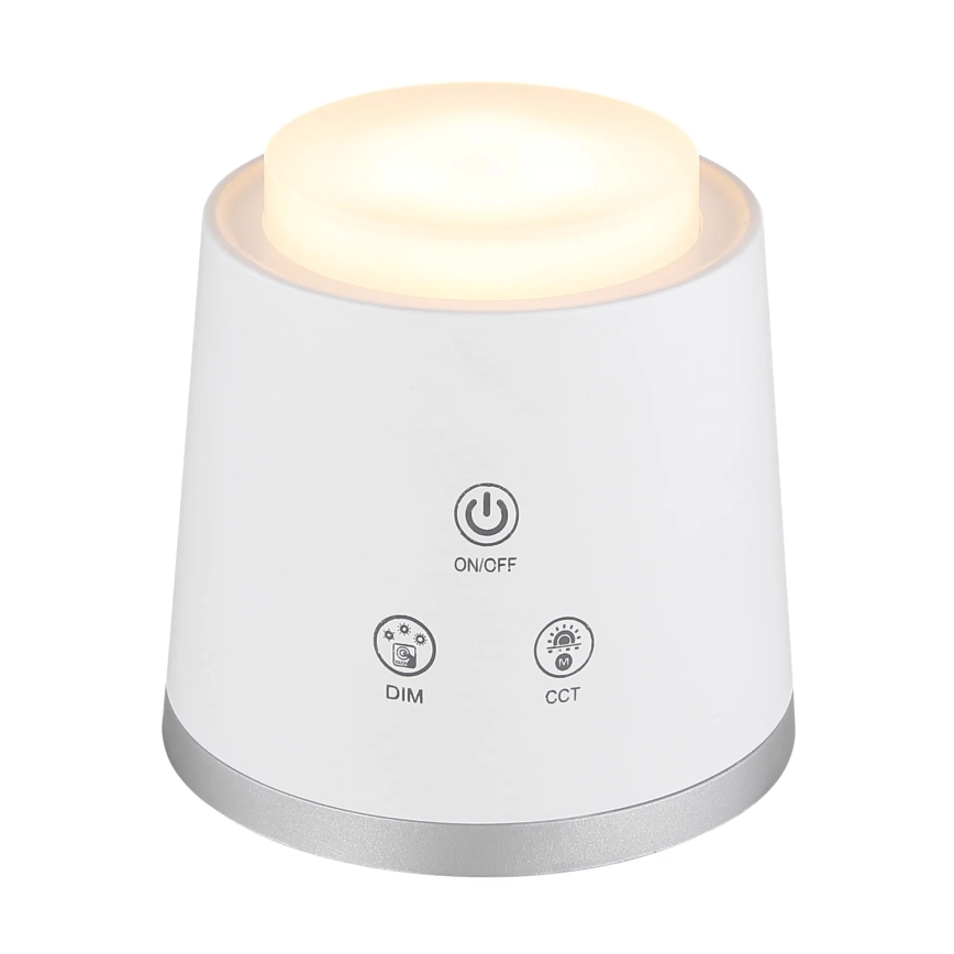 Globo - Himmennettävä LED-kosketuspöytävalaisin 4in1 LED/6W/3,7V 3000K/4000K/6500K 1500 mAh USB valkoinen
