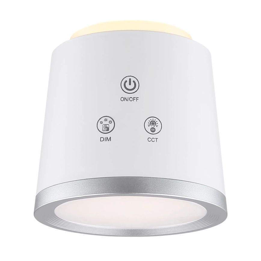 Globo - Himmennettävä LED-kosketuspöytävalaisin 4in1 LED/6W/3,7V 3000K/4000K/6500K 1500 mAh USB valkoinen