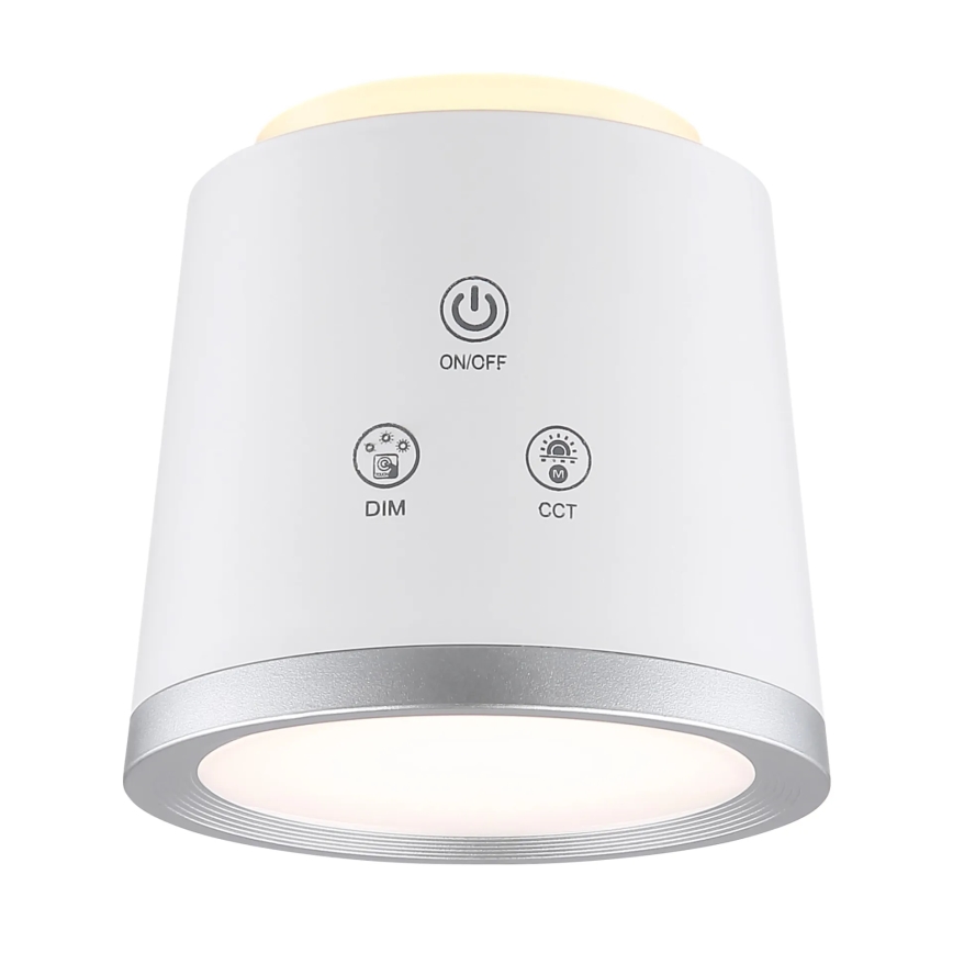 Globo - Himmennettävä LED-kosketuspöytävalaisin 4in1 LED/6W/3,7V 3000K/4000K/6500K 1500 mAh USB valkoinen
