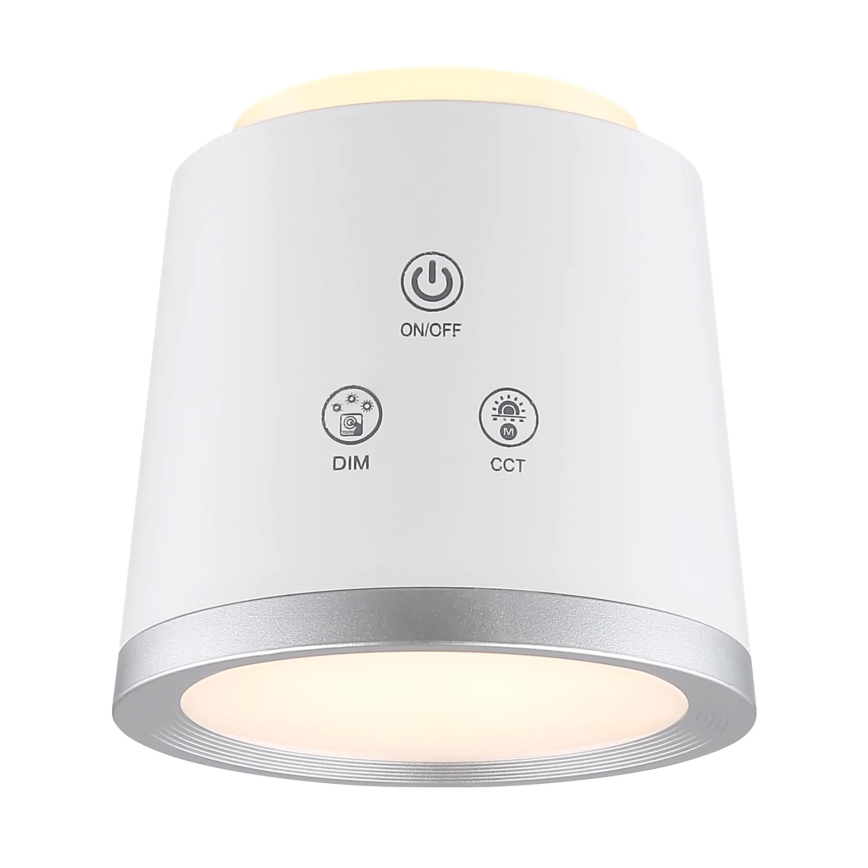 Globo - Himmennettävä LED-kosketuspöytävalaisin 4in1 LED/6W/3,7V 3000K/4000K/6500K 1500 mAh USB valkoinen