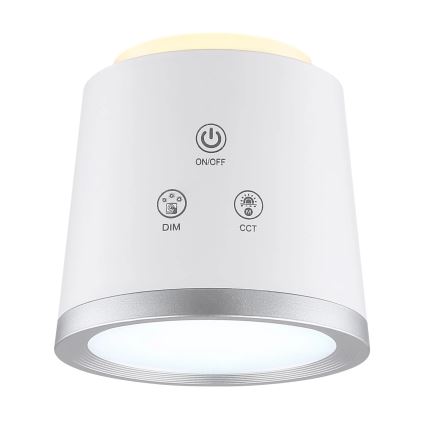 Globo - Himmennettävä LED-kosketuspöytävalaisin 4in1 LED/6W/3,7V 3000K/4000K/6500K 1500 mAh USB valkoinen