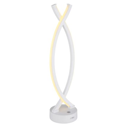 Globo - Himmennettävä LED-kosketuspöytävalaisin LED/1W/3,7V 3000K 1800 mAh USB valkoinen