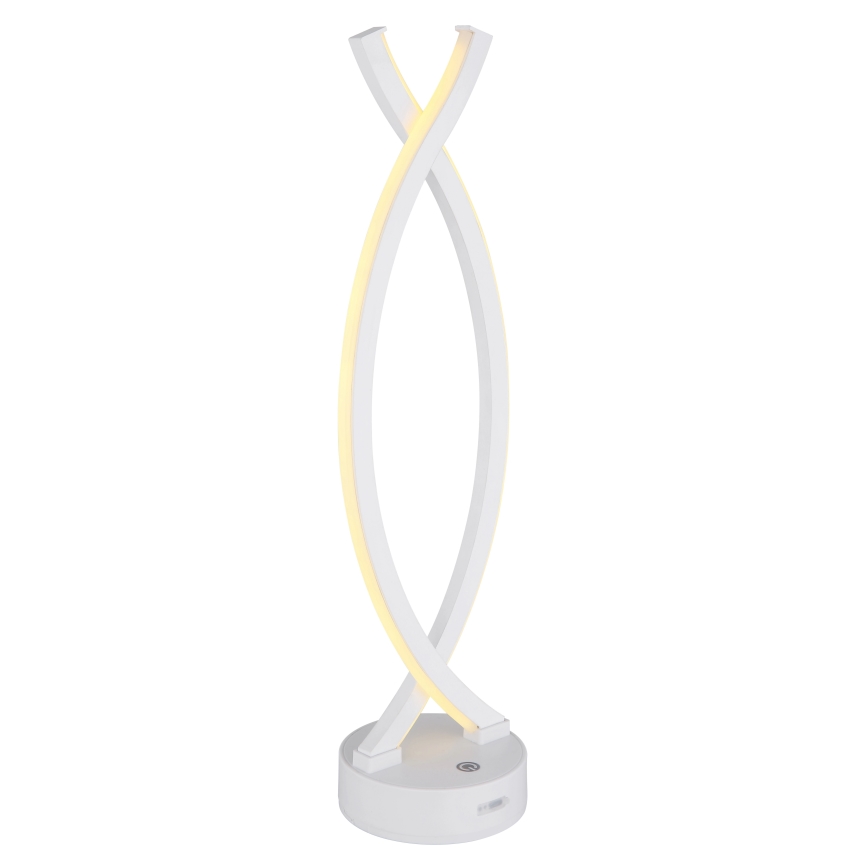 Globo - Himmennettävä LED-kosketuspöytävalaisin LED/1W/3,7V 3000K 1800 mAh USB valkoinen