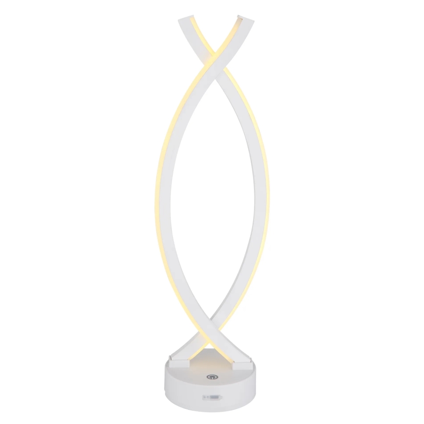 Globo - Himmennettävä LED-kosketuspöytävalaisin LED/1W/3,7V 3000K 1800 mAh USB valkoinen