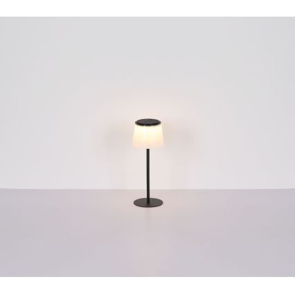 Globo - LED himmennettävä kosketusohjattu ulkokäyttöön tarkoitettu pöytävalaisin LED/1,8W/5V IP44 1800 mAh musta/valkoinen