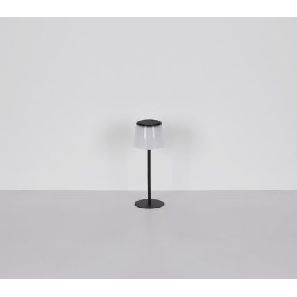 Globo - LED himmennettävä kosketusohjattu ulkokäyttöön tarkoitettu pöytävalaisin LED/1,8W/5V IP44 1800 mAh musta/valkoinen