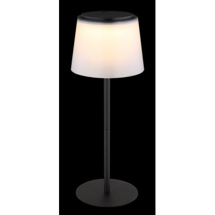 Globo - LED himmennettävä kosketusohjattu ulkokäyttöön tarkoitettu pöytävalaisin LED/1,8W/5V IP44 1800 mAh musta/valkoinen