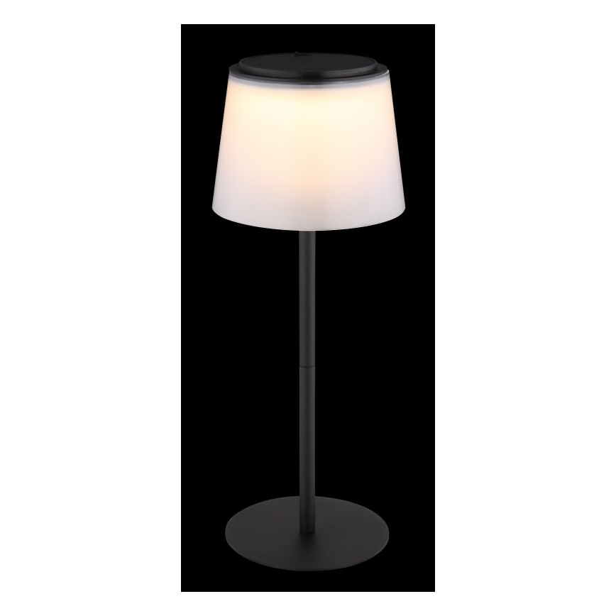 Globo - LED himmennettävä kosketusohjattu ulkokäyttöön tarkoitettu pöytävalaisin LED/1,8W/5V IP44 1800 mAh musta/valkoinen