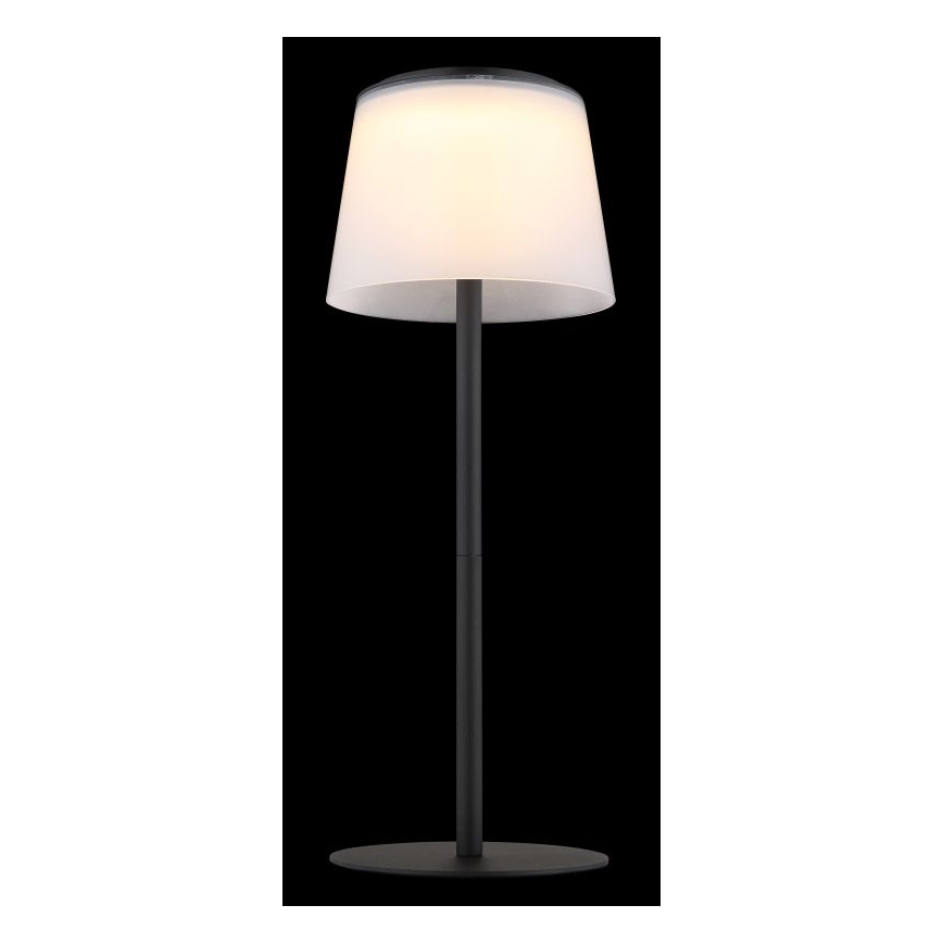 Globo - LED himmennettävä kosketusohjattu ulkokäyttöön tarkoitettu pöytävalaisin LED/1,8W/5V IP44 1800 mAh musta/valkoinen