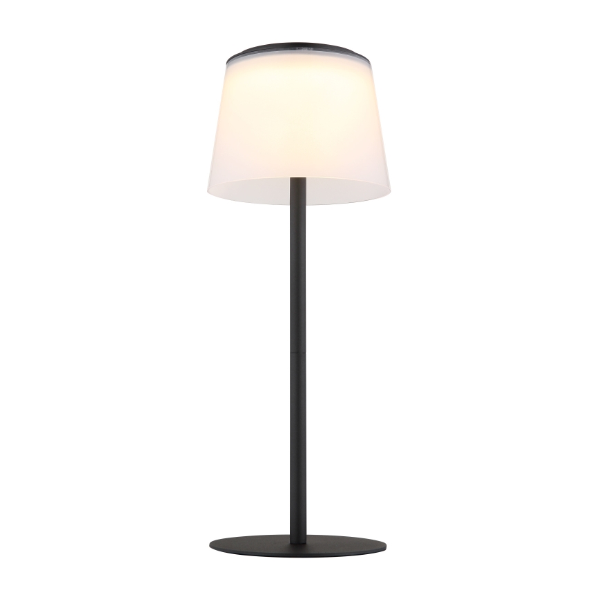 Globo - LED himmennettävä kosketusohjattu ulkokäyttöön tarkoitettu pöytävalaisin LED/1,8W/5V IP44 1800 mAh musta/valkoinen