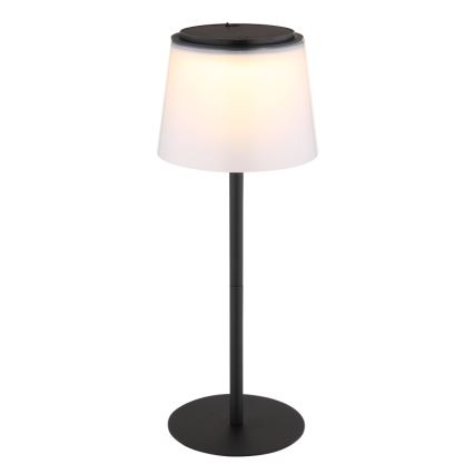 Globo - LED himmennettävä kosketusohjattu ulkokäyttöön tarkoitettu pöytävalaisin LED/1,8W/5V IP44 1800 mAh musta/valkoinen