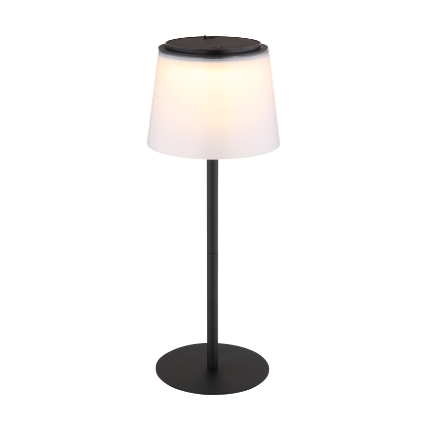 Globo - LED himmennettävä kosketusohjattu ulkokäyttöön tarkoitettu pöytävalaisin LED/1,8W/5V IP44 1800 mAh musta/valkoinen
