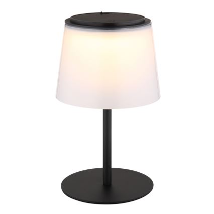 Globo - LED himmennettävä kosketusohjattu ulkokäyttöön tarkoitettu pöytävalaisin LED/1,8W/5V IP44 1800 mAh musta/valkoinen