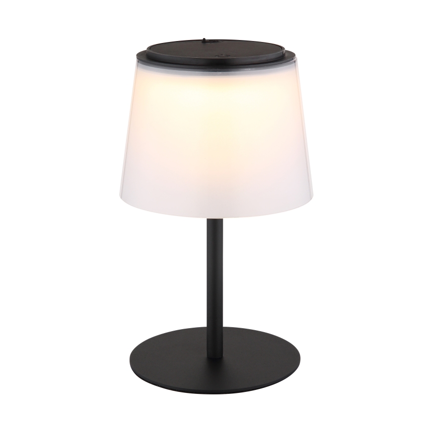 Globo - LED himmennettävä kosketusohjattu ulkokäyttöön tarkoitettu pöytävalaisin LED/1,8W/5V IP44 1800 mAh musta/valkoinen