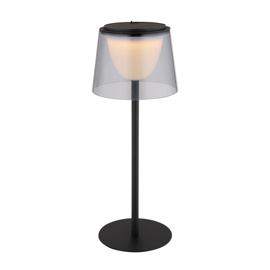 Globo - LED himmennettävä kosketusohjattu ulkokäyttöön tarkoitettu pöytävalaisin LED/1,8W/5V IP44 1800 mAh musta/savunharmaa