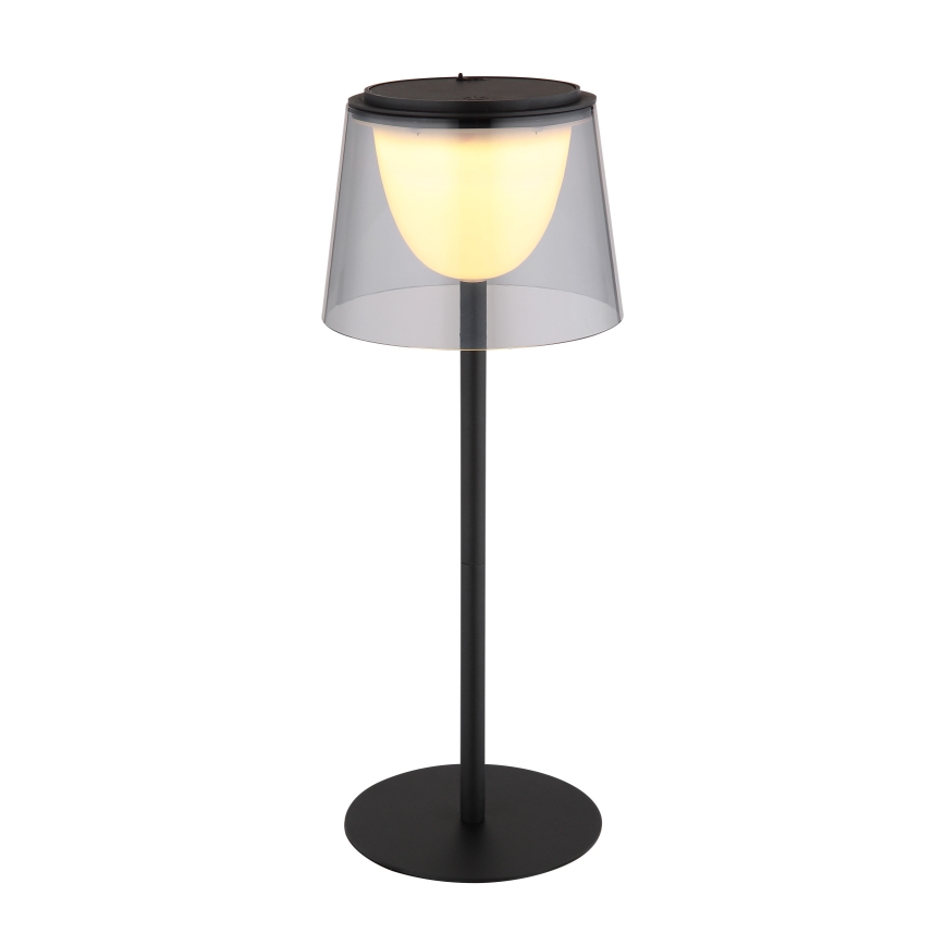 Globo - LED himmennettävä kosketusohjattu ulkokäyttöön tarkoitettu pöytävalaisin LED/1,8W/5V IP44 1800 mAh musta/savunharmaa