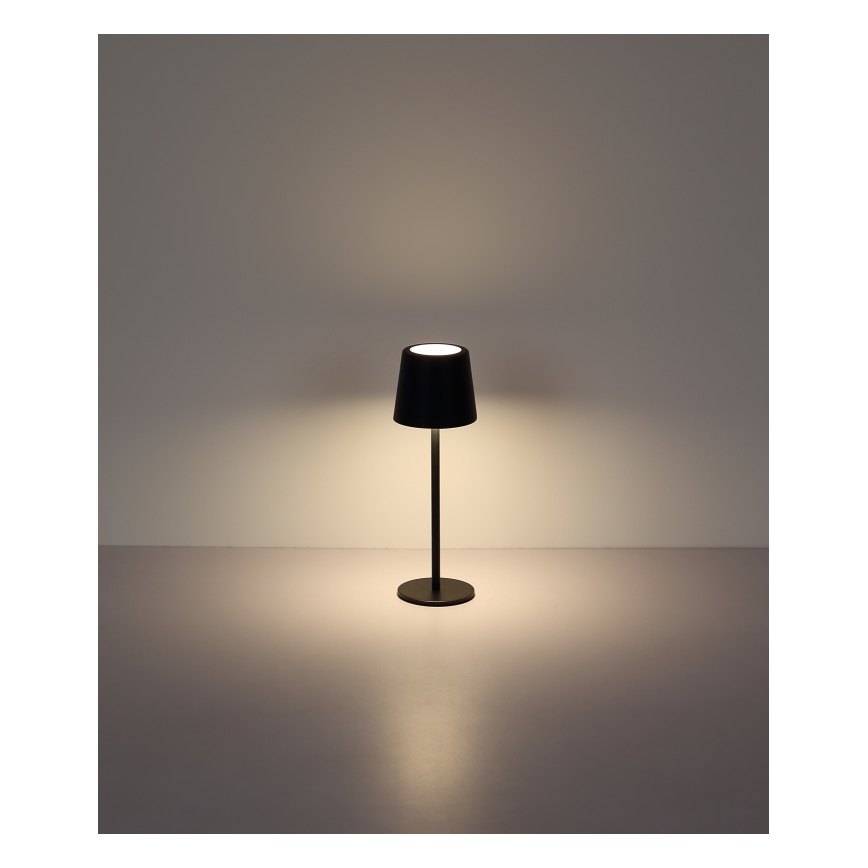 Globo - LED Himmennettävä ulko kosketus pöytävalaisin LED/2W/5V 3000/4000/6000K 2200 mAh IP44 musta