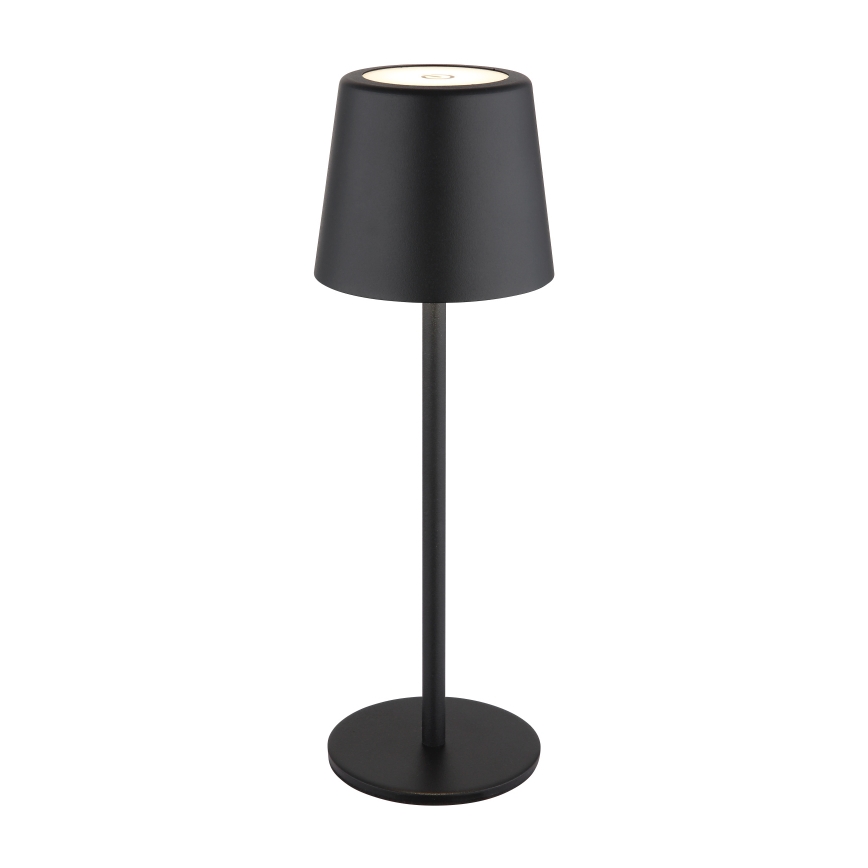 Globo - LED Himmennettävä ulko kosketus pöytävalaisin LED/2W/5V 3000/4000/6000K 2200 mAh IP44 musta