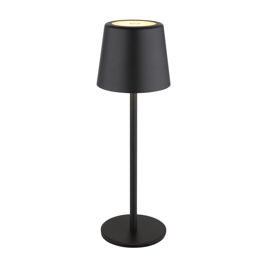 Globo - LED Himmennettävä ulko kosketus pöytävalaisin LED/2W/5V 3000/4000/6000K 2200 mAh IP44 musta