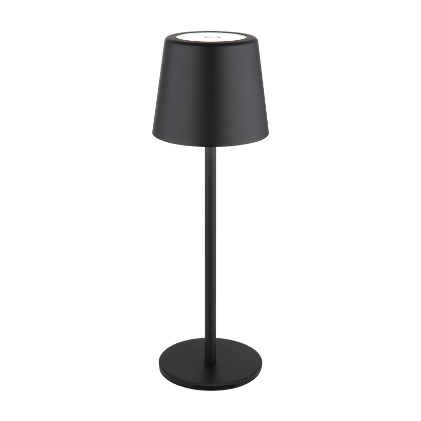 Globo - LED Himmennettävä ulko kosketus pöytävalaisin LED/2W/5V 3000/4000/6000K 2200 mAh IP44 musta