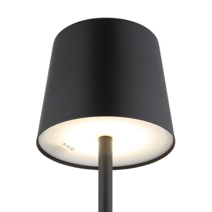 Globo - LED Himmennettävä ulko kosketus pöytävalaisin LED/2W/5V 3000/4000/6000K 2200 mAh IP44 musta