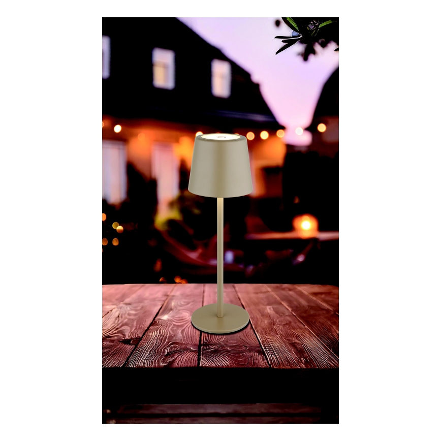 Globo - LED Himmennettävä ulko kosketus pöytävalaisin LED/2W/5V 3000/4000/6000K 2200 mAh IP44 kerma