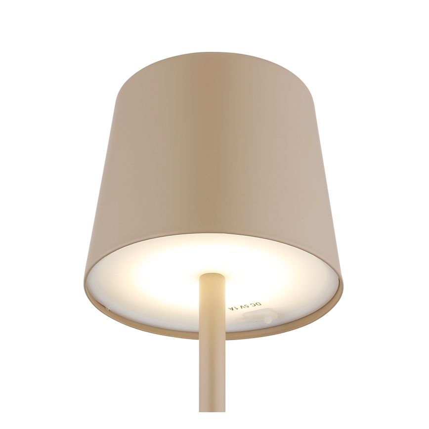 Globo - LED Himmennettävä ulko kosketus pöytävalaisin LED/2W/5V 3000/4000/6000K 2200 mAh IP44 kerma