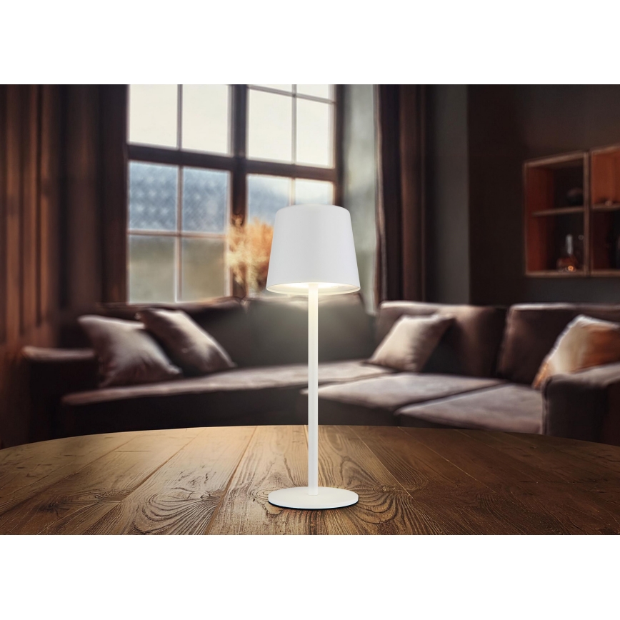 Globo - LED Himmennettävä ulko kosketus pöytävalaisin LED/2W/5V 3000/4000/6000K 2200 mAh IP44 valkoinen
