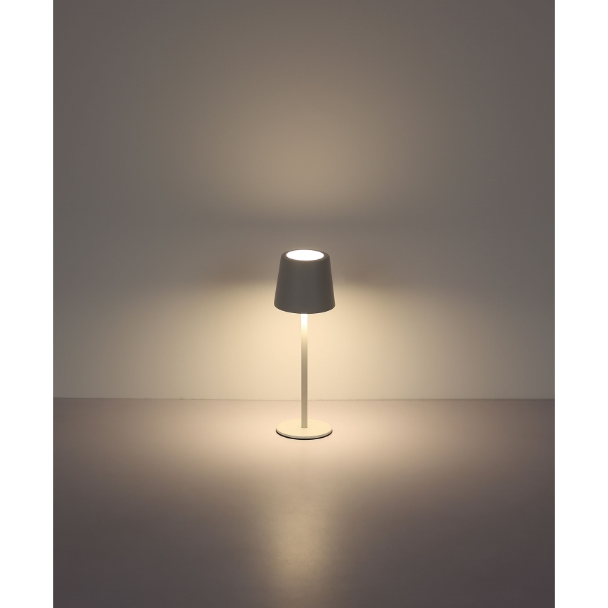 Globo - LED Himmennettävä ulko kosketus pöytävalaisin LED/2W/5V 3000/4000/6000K 2200 mAh IP44 valkoinen