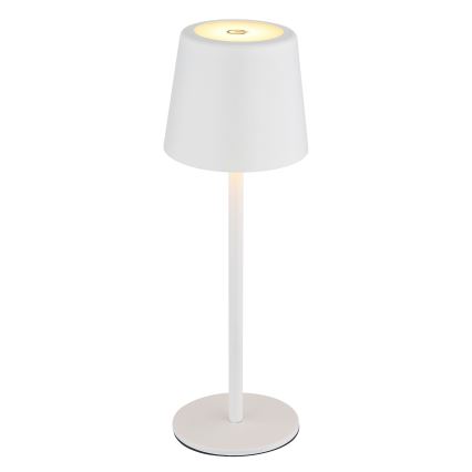 Globo - LED Himmennettävä ulko kosketus pöytävalaisin LED/2W/5V 3000/4000/6000K 2200 mAh IP44 valkoinen