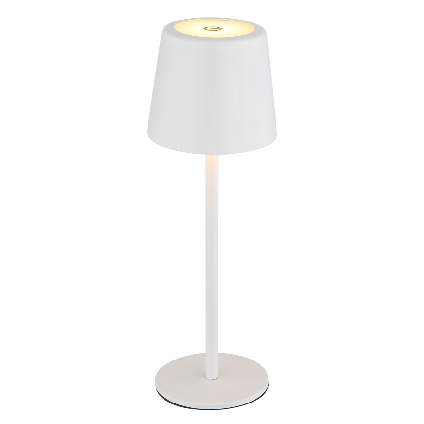 Globo - LED Himmennettävä ulko kosketus pöytävalaisin LED/2W/5V 3000/4000/6000K 2200 mAh IP44 valkoinen