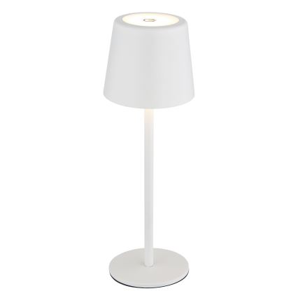 Globo - LED Himmennettävä ulko kosketus pöytävalaisin LED/2W/5V 3000/4000/6000K 2200 mAh IP44 valkoinen